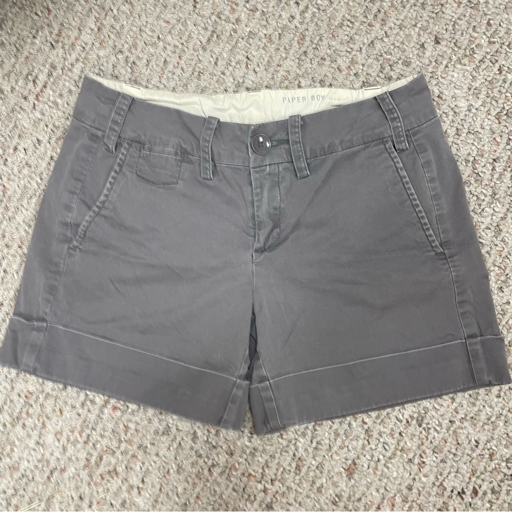 Anthropologie Paper Boy Gray Chino Shorts